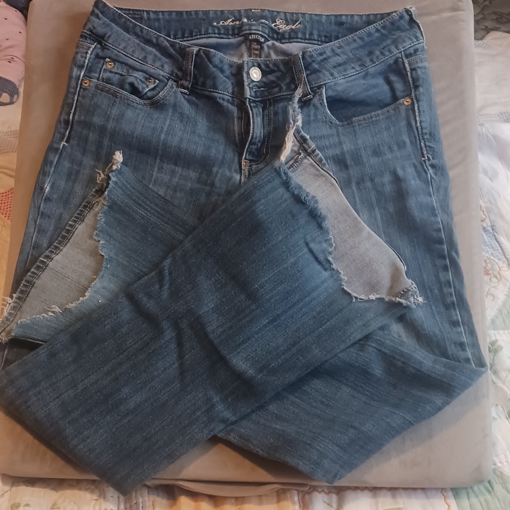 American Eagle Outfitters Blue Straight Leg Jeans